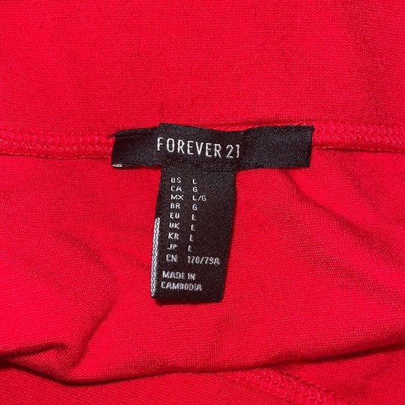 Mini Red Ruffle Skirt - Picture 3 of 4